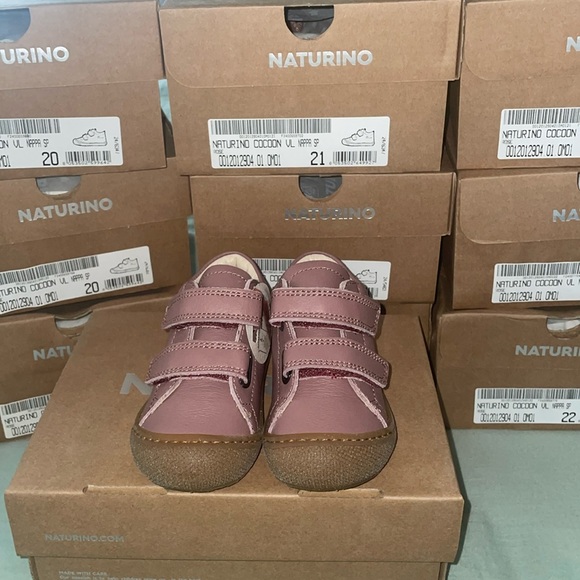 NWT Naturino Cocoon High Top Sneaker in Rose Leather - Picture 8 of 13